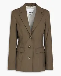 ROTATE Birger Christensen Blazer aus Grain de Poudre Grün