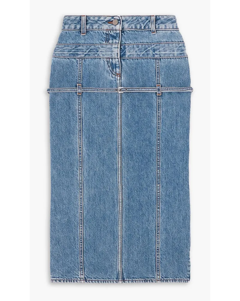 Jacquemus Midirock Aus Denim Mit EinsäTzen Blau