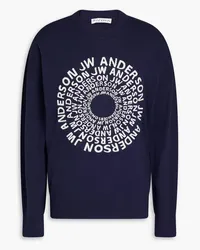 J.W.Anderson Pullover aus Jacquard-Strick aus Merinowolle Blau