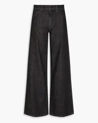 Alice + Olivia Alice OliviaTrish hoch sitzende Jeans mit weitem Bein Schwarz