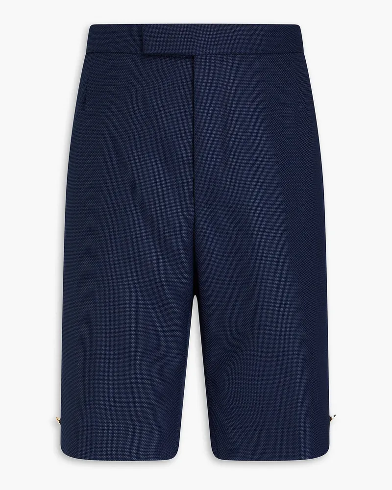 Thom Browne Shorts aus Grain de Poudre aus einer Wollmischung Blau