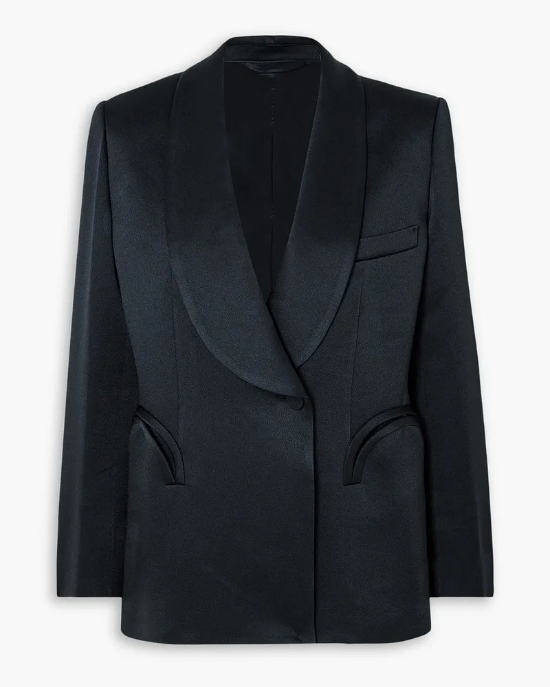 Blazé Milano Novalis Blazer aus glänzendem Crêpe Blau