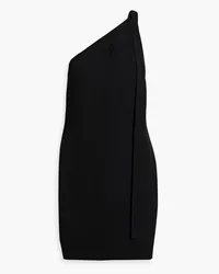 3.1 phillip lim Minikleid aus Crêpe mit asymmetrischer Schulterpartie Schwarz