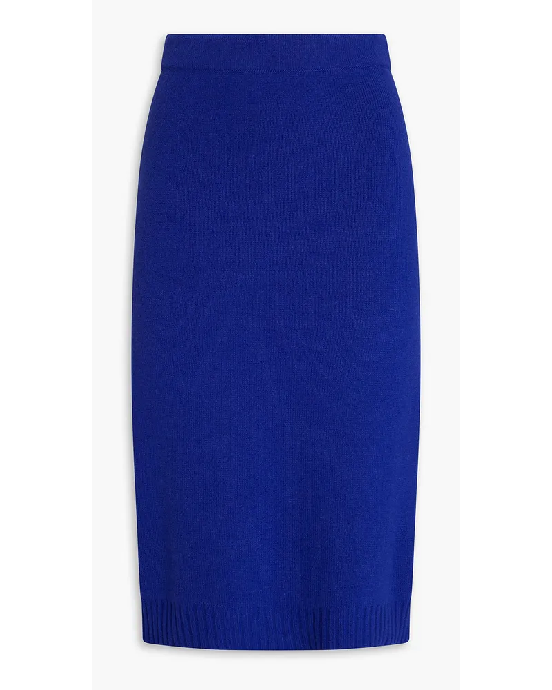 Oscar de la Renta Bedrucktes Cropped Hemd aus Baumwolle Blau