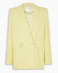 GALVAN Boyfriend Blazer aus Webstoff Gelb