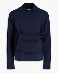 Jil Sander Wandelbarer Pullover aus einer Baumwollmischung Blau