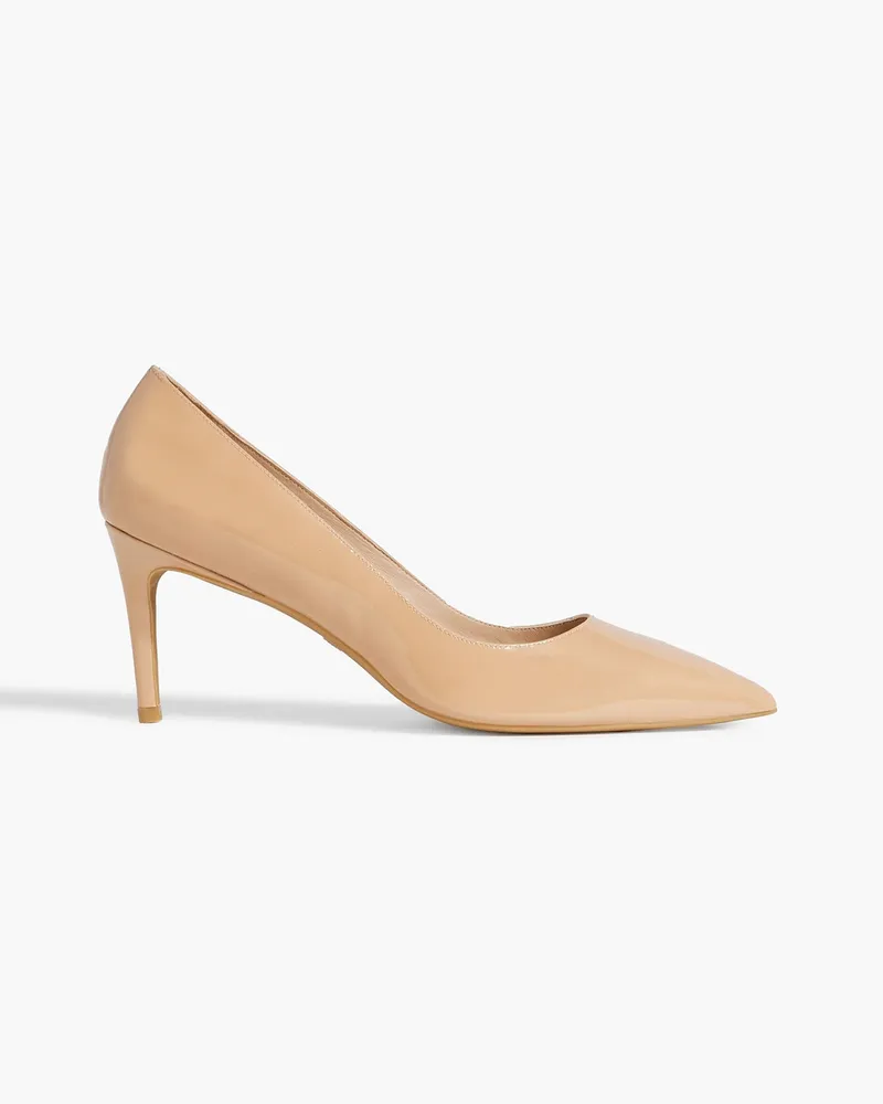 Stuart Weitzman Pumps aus Lackleder Neutral