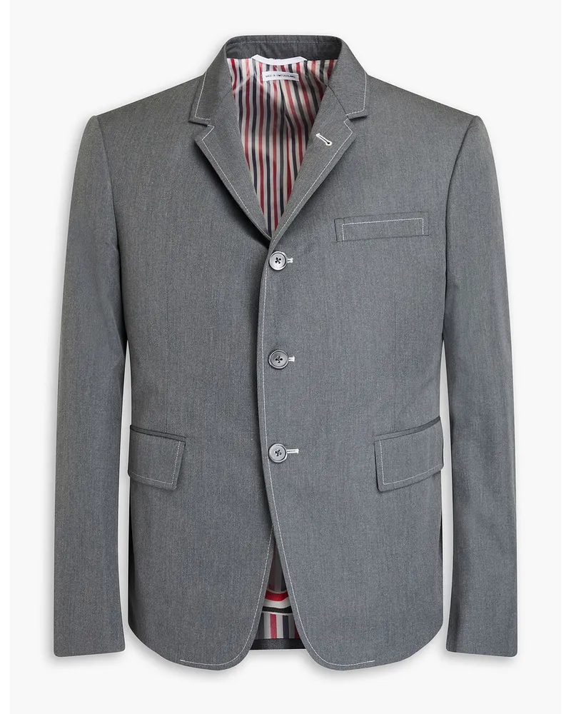 Thom Browne Blazer aus Webstoff Grau