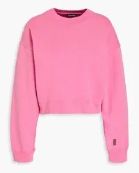 Jacquemus Corto Cropped Sweatshirt aus Baumwollfleece Pink