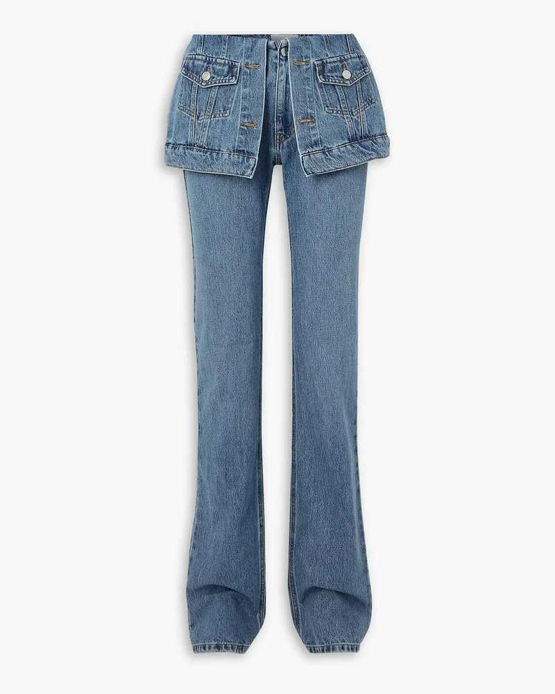 COPERNI Mehrlagige, hoch sitzende Skinny Jeans Blau