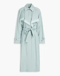 3.1 phillip lim Belted wool-blend tweed trench coat Grün