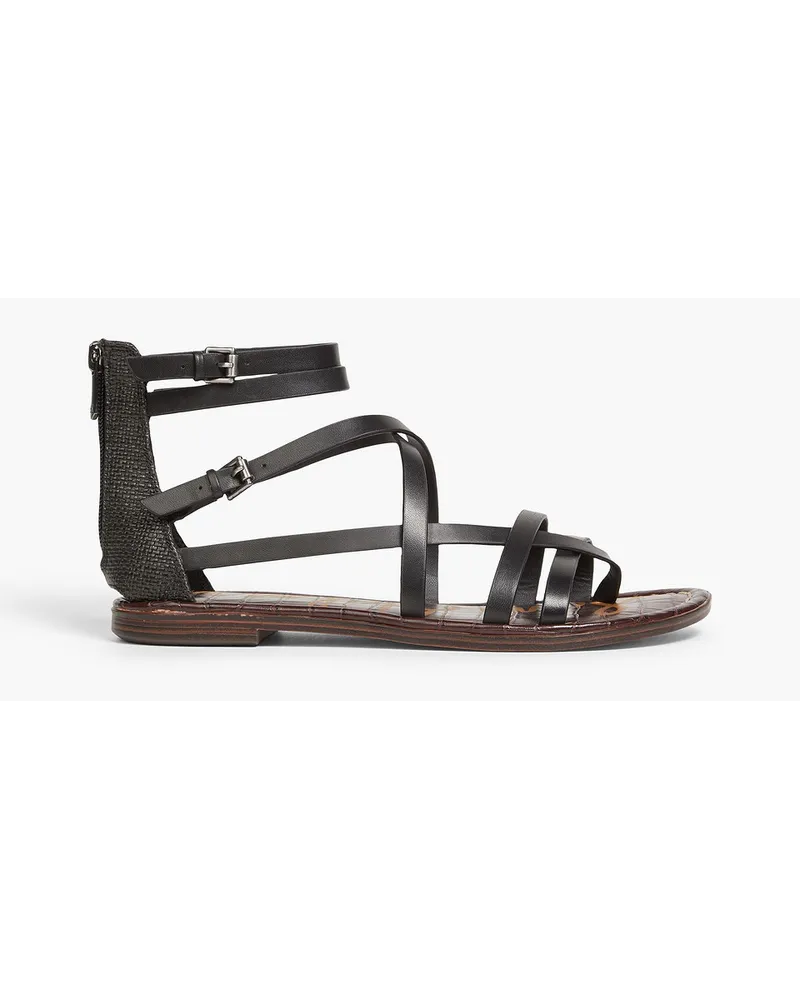 Sam Edelman Gibbs Sandalen aus Leder Schwarz