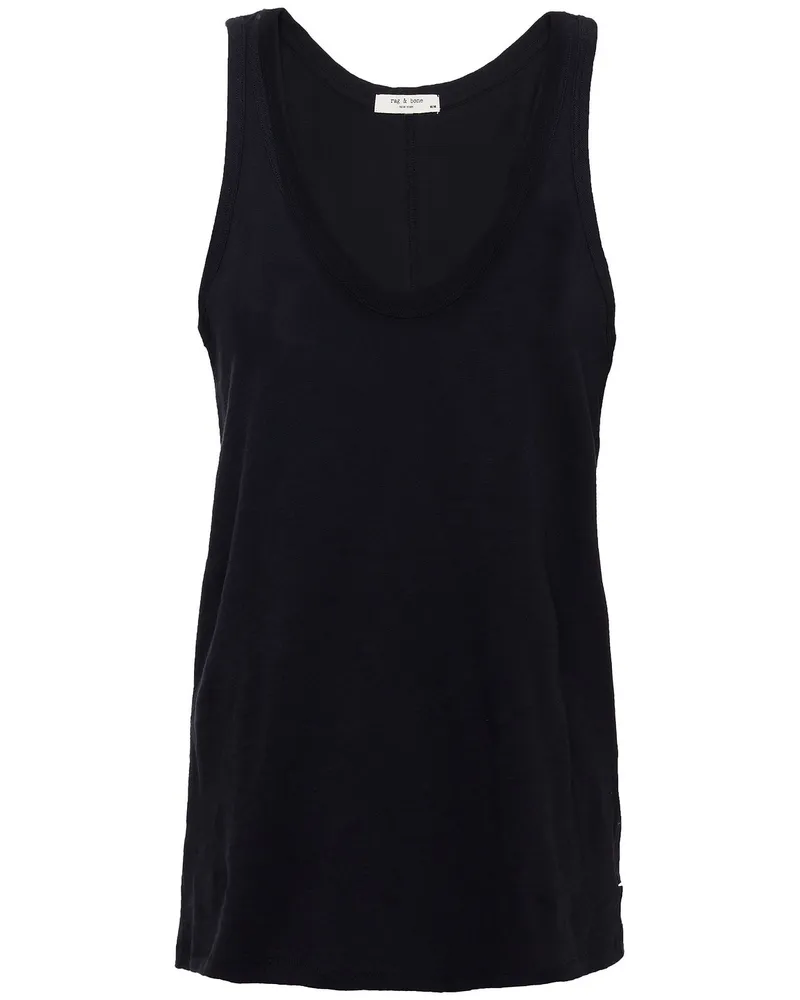 Rag & Bone Tanktop aus Pima-Baumwoll-Jersey Schwarz