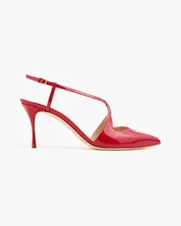 Sergio Rossi Bon Ton Pumps aus Lackleder Rot