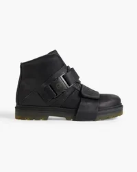 Birkenstock Hancock Rotterhiker Ankle Boots aus Leder Schwarz