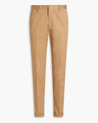 Paul Smith Hose mit schmalem Bein aus Twill aus einer Baumwollmischung Neutral