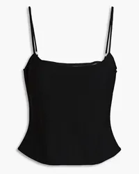 Jacquemus Tangelo Top aus Stretch-Wolle Schwarz