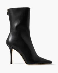 Jimmy Choo Agathe 100 Ankle Boots aus Leder Schwarz