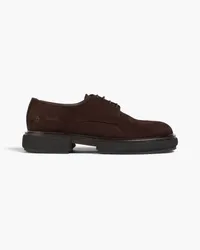 Giorgio Armani Brogues aus Oxford und Veloursleder Braun