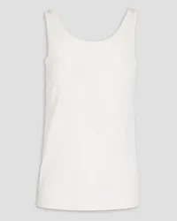 Ferragamo Tanktop aus einer Seiden-Baumwollmischung Weiß