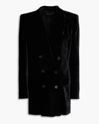 Alberta Ferretti Blazer aus Samt Schwarz