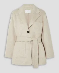 Proenza Schouler Amalia Blazer aus einer gebürsteten Wollmischung Weiß