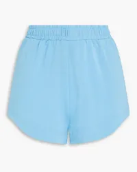 Ganni Shorts aus Stretch-Jersey Blau