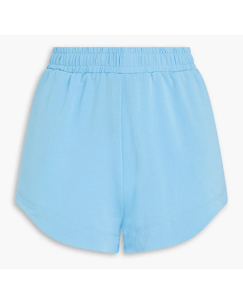 Ganni Shorts aus Stretch-Jersey Blau