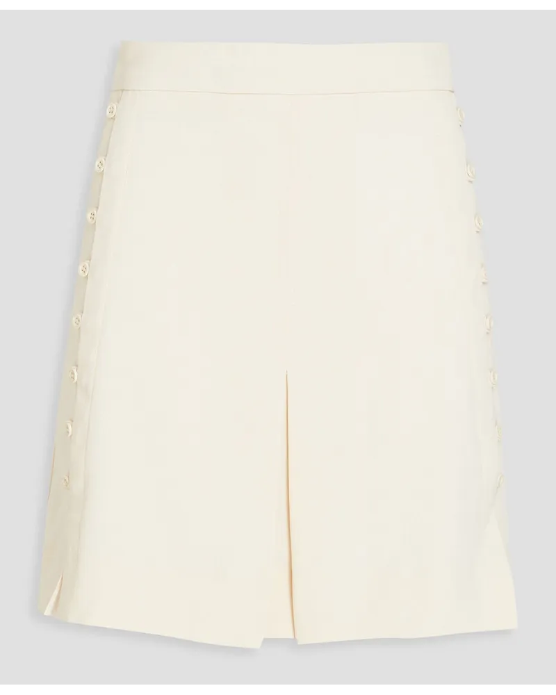 See by Chloé Shorts aus Crêpe mit Falten Weiß