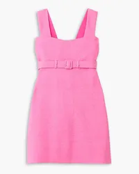 Patou Minikleid aus Frottee mit Gürtel Pink