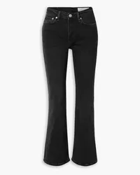 Rag & Bone Peyton hoch sitzende Bootcut-Jeans Schwarz