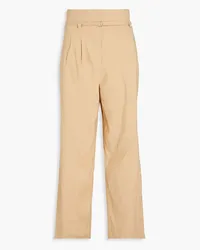 Derek Lam Hose mit weitem Bein aus einer Leinenmischung Neutral