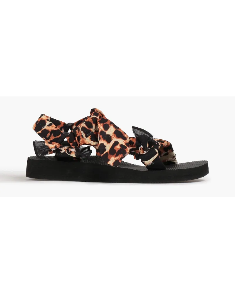 Arizona Love Trekky Sandalen aus Canvas mit Leopardenprint Animal-print