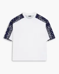 Jacquemus T-Shirt aus Baumwoll-Jersey mit Print Blau