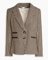 Veronica Beard Hudson Blazer aus Tweed mit Hahnentrittmuster Braun