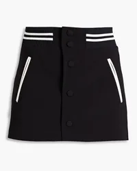 RED Valentino REDValentinoShorts aus Crêpe inRock-Optik Schwarz