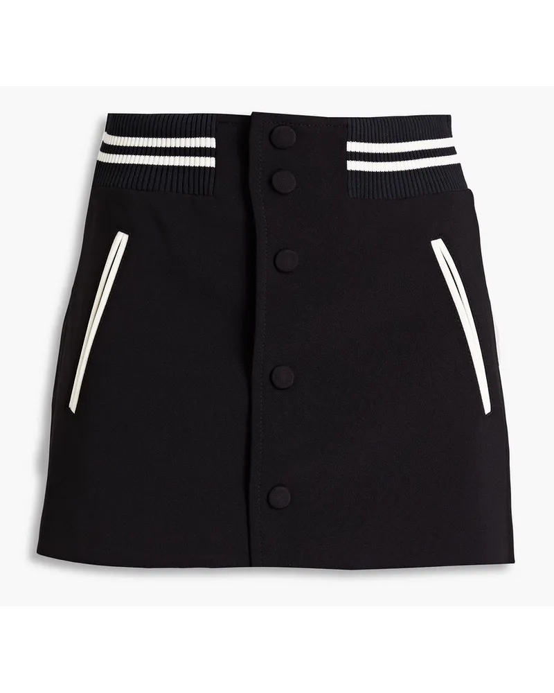 RED Valentino REDValentinoShorts aus Crêpe inRock-Optik Schwarz