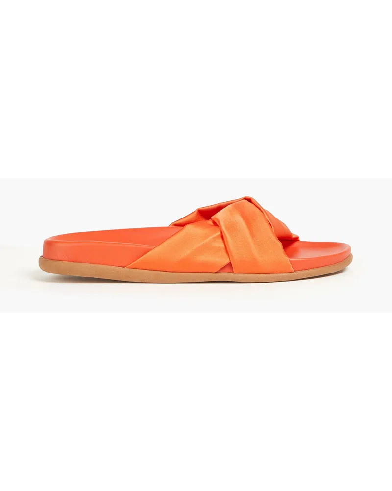 Ancient Greek Sandals Whitney Pantoletten aus Satin Orange