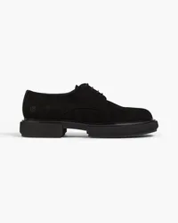 Giorgio Armani Brogues aus Oxford und Veloursleder Schwarz