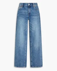 Alice + Olivia Alice OliviaErnie hoch sitzende Jeans mit weitem Bein Blau