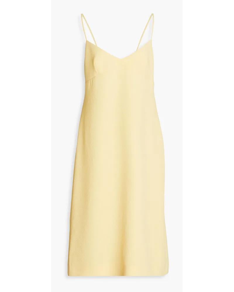 EMILIA WICKSTEAD Slip Dress aus Crêpe inMidilänge Gelb