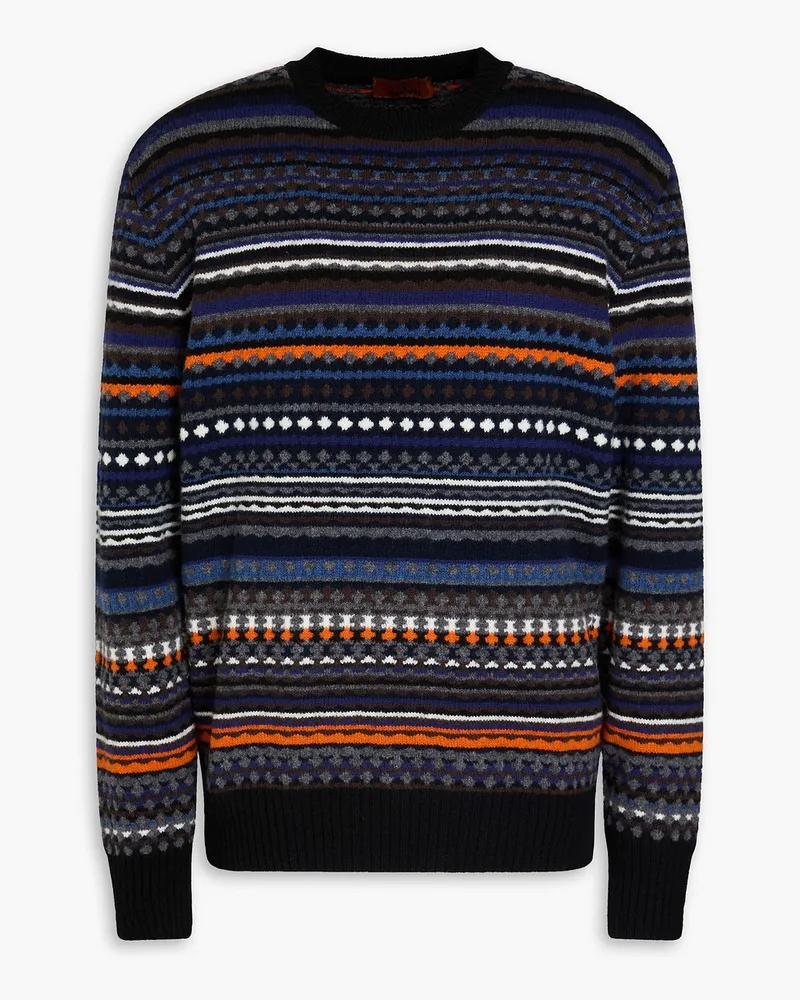 Missoni Pullover aus Jacquard-Strick aus Wolle Schwarz