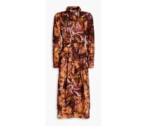 Jackie Hemdkleid inMidilänge aus Baumwolle mit floralem Print