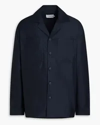 Kitsuné Overshirt aus Baumwollpopeline Blau