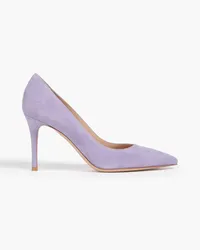 Gianvito Rossi Pumps aus Veloursleder Lila