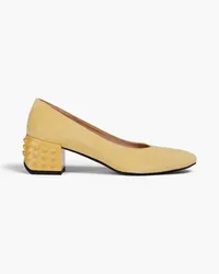 TOD'S Pumps aus Veloursleder Gelb