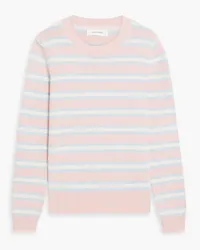 Chinti & Parker Jalisco gestreifter Pullover aus Baumwolle Pink