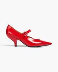 Maison Margiela Mary-Jane-Pumps aus Glanzleder Rot