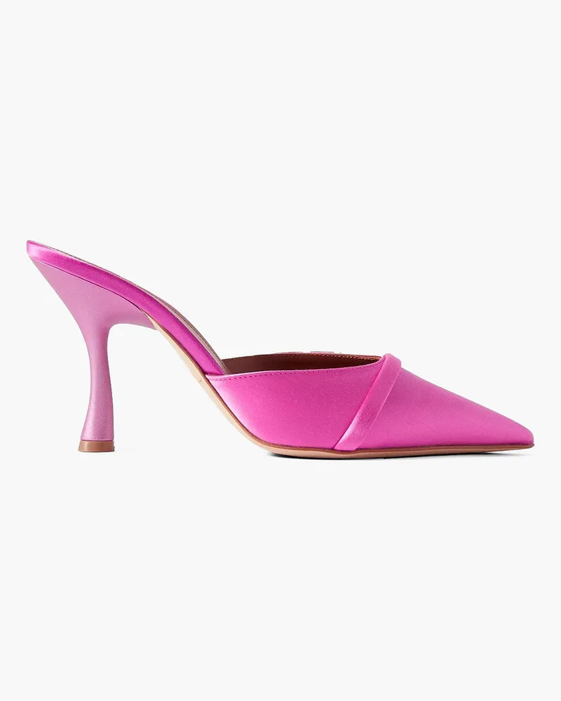 Malone Souliers Joella 90 Mules aus Satin Pink