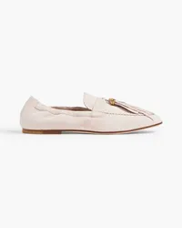 TOD'S Loafers aus Veloursleder mit Verzierung Pink